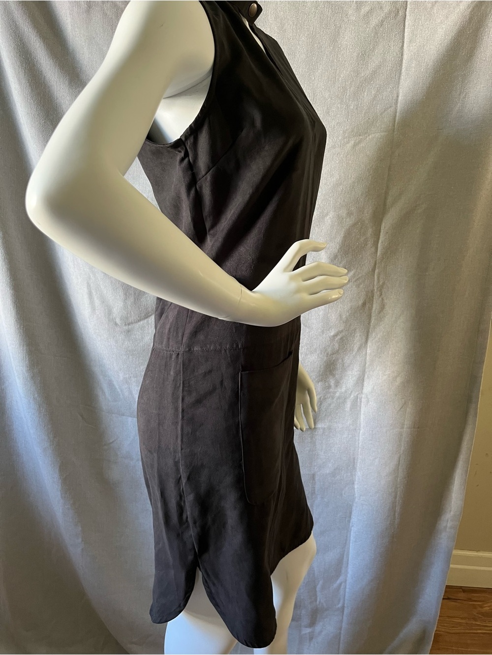 Vera Moda Lightweight Faux Suede Sheath Dress with Pockets